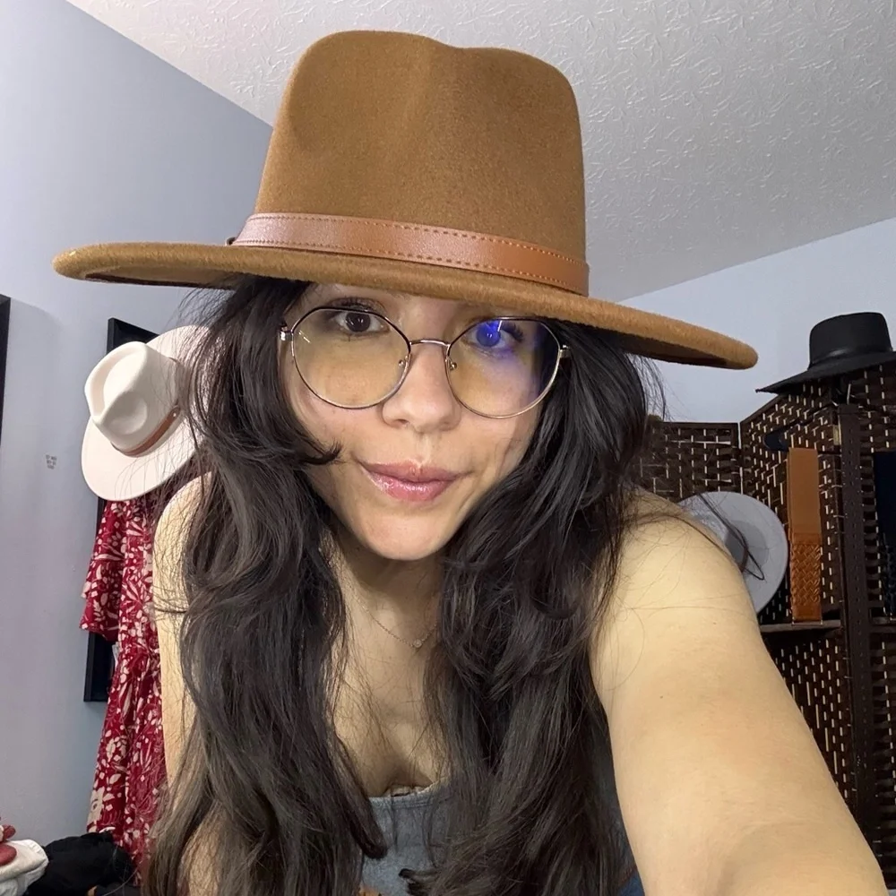 Stylish Brown Wide Brim Bolero Hat - Picture 3 of 5